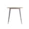 Flash Furniture 30 RD Dining Table Brown Poly Top/Silver Frame JJ-T14623-80-BRSL-GG - alternate 8